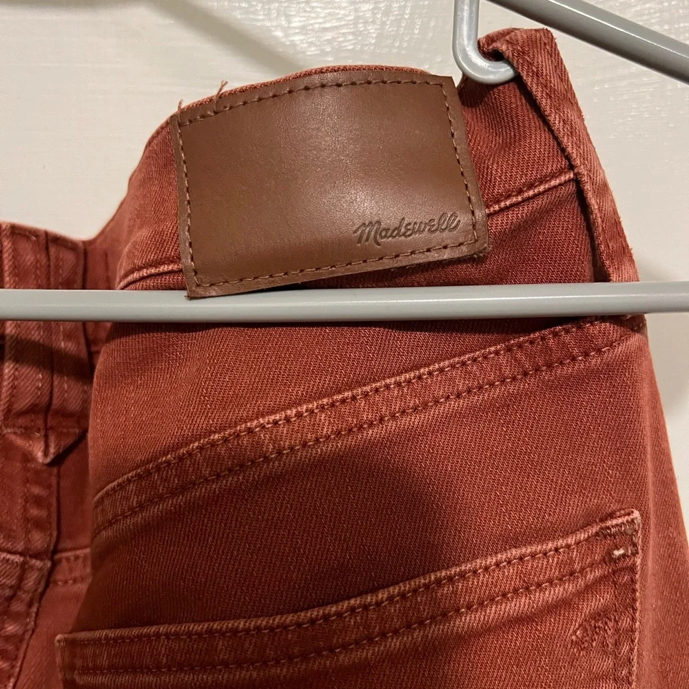 Madewell Rust Red High-Rise bootcut pants - Picture 5 of 8